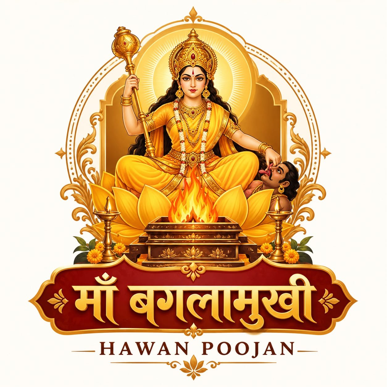 Maa Baglamukhi Hawan Poojan logo